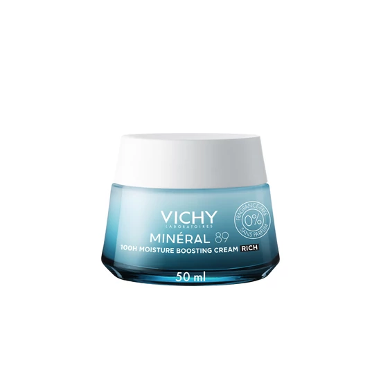 VICHY MINERAL89 akár 100 órás hidratáló arkcrém - gazdag állag- Illatmentes 50ml