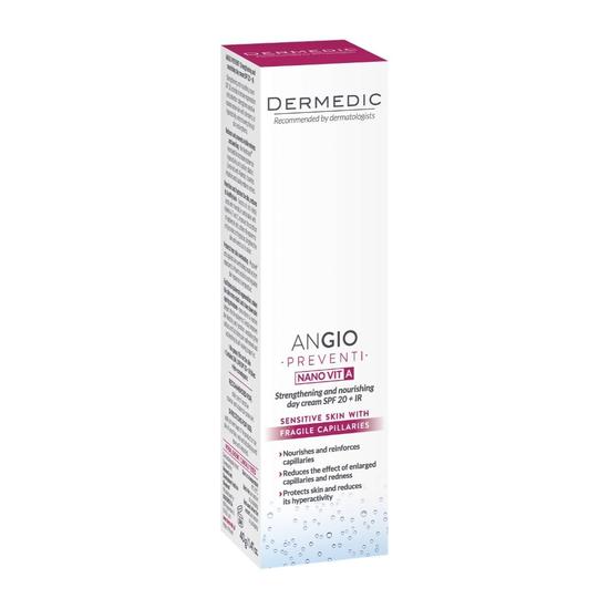 Dermedic ANGIO Erősítő és tápláló nappali krém SPF 20 + IR 40 g