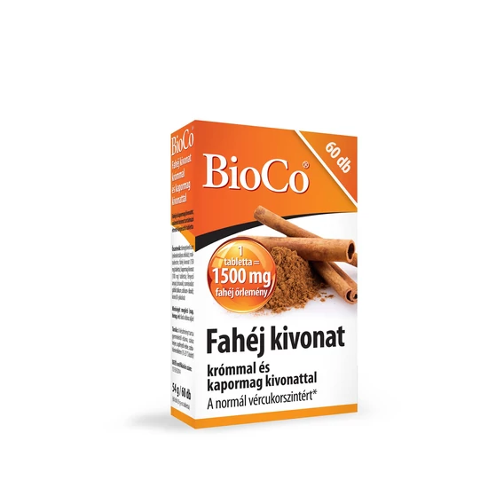 BioCo Fahéj kivonat krómmal és kapormag kivonattal 60x