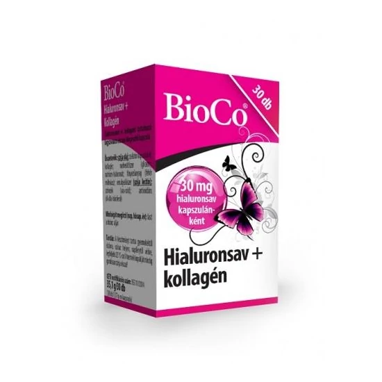 BioCo Hyaluronsav Kollagén kapszula 30x