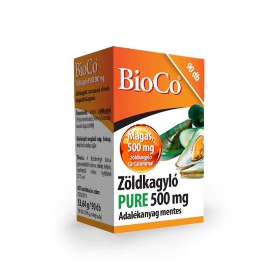 BioCo Zöldkagyló Pure 500mg kapszula 90x
