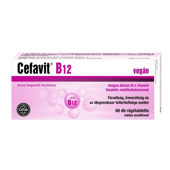 Cefavit B12 rágótabletta 60x