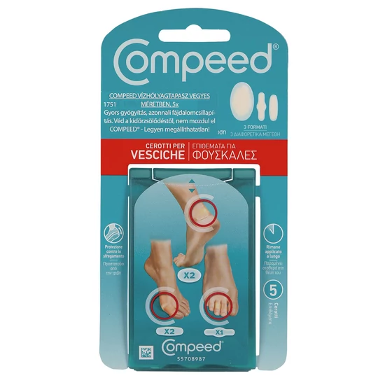 Compeed Vízhólyagtapasz vegyes méretben 5x