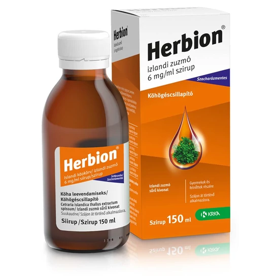Herbion izlandi zuzmó 6 mg/ml szirup 150 ml