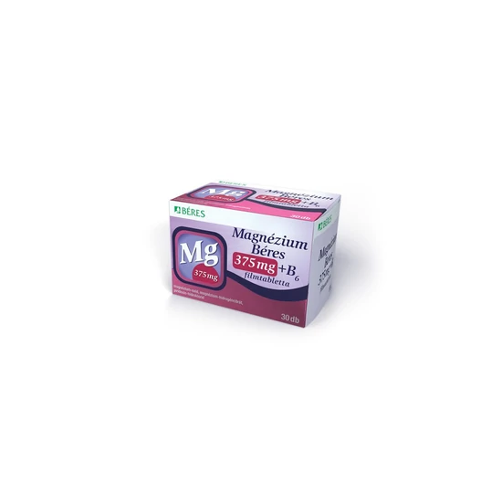 Magnézium Béres 375mg+B6 filmtabletta 30x