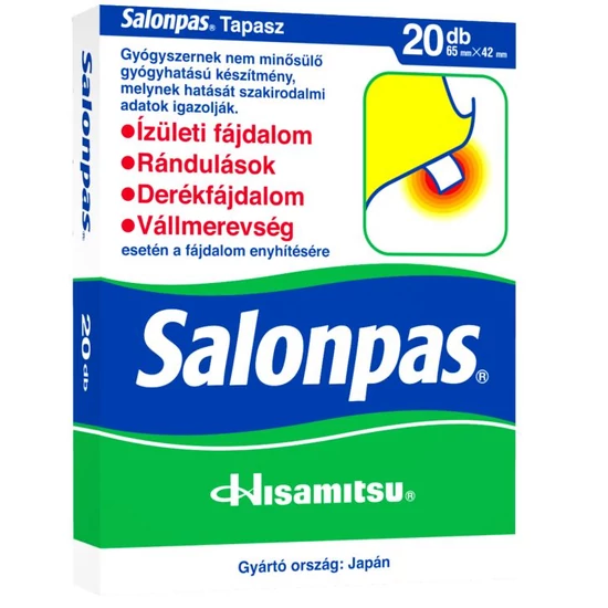 Salonpas fájdalomcsillapító tapasz 20x
