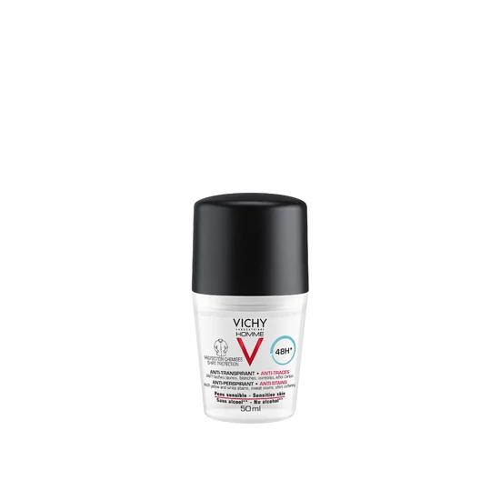 Vichy Homme Izzadságszabályozó Dezodor 48h Foltmentes- Golyós 50 ml
