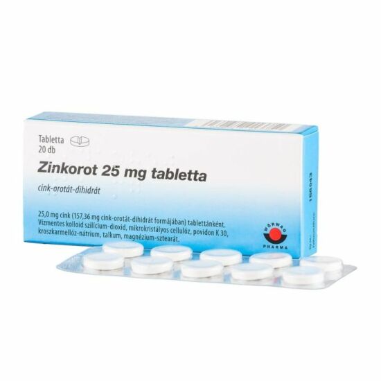 Zinkorot 25mg tabletta 20x